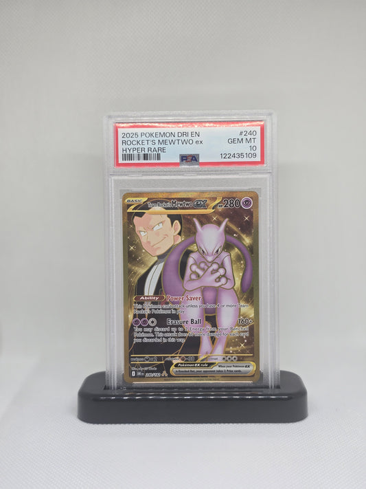 Pokemon Card Gold Mewtwo Destined Rivals PSA 10
