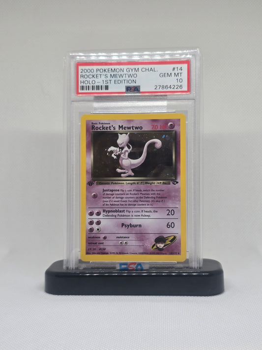 Pokemon Card Mewtwo Rocket 1st edition PSA 10 English
